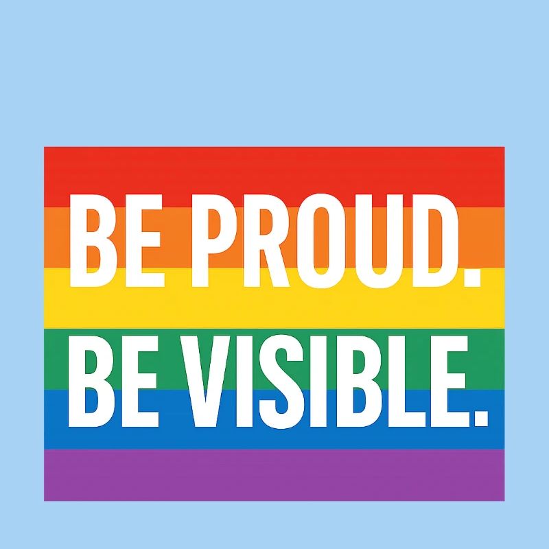 Regenbogen Pride Statement Design