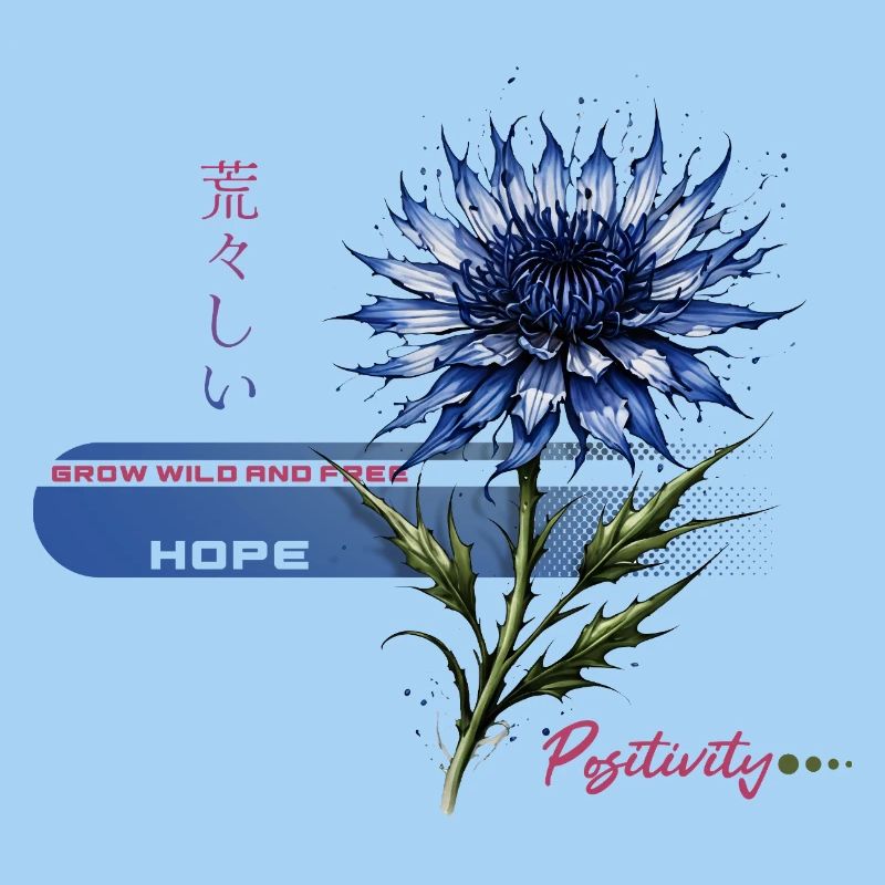 Blaue Blüte Hoffnung