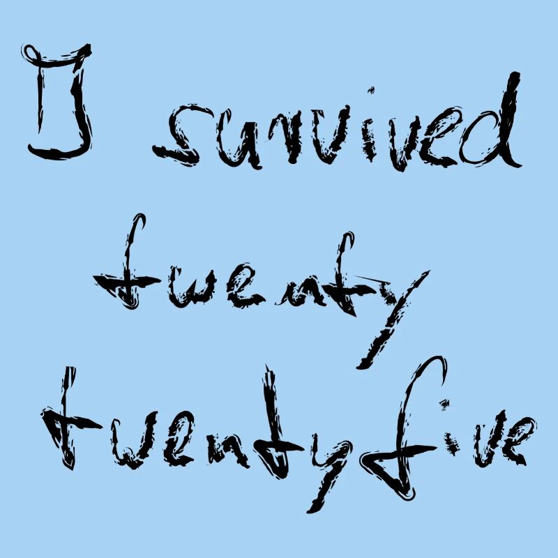 I survived 2025 - Chalk black