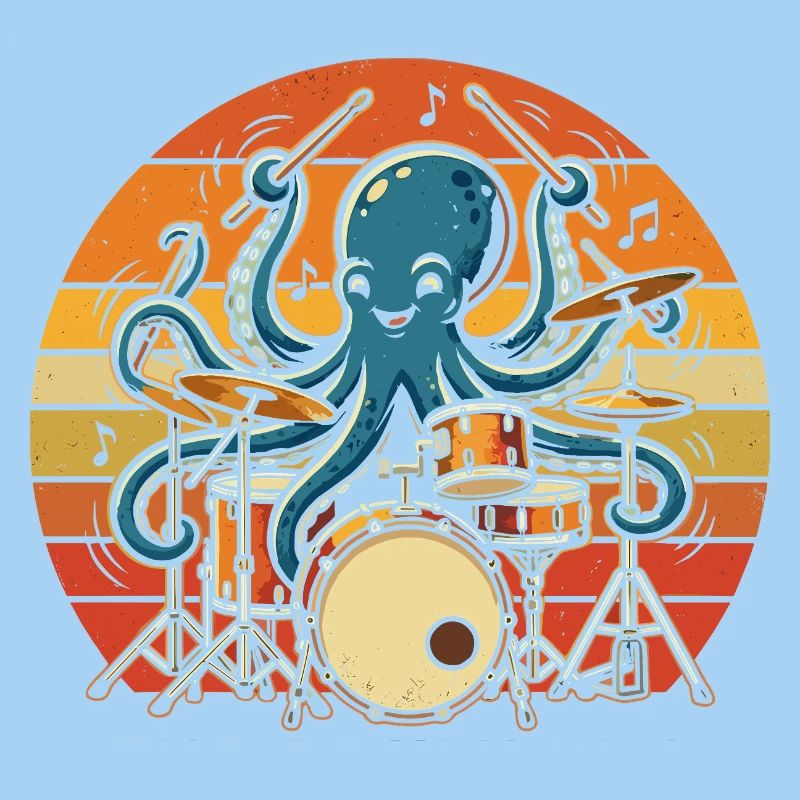 Oktopus Rhythmus Drummer