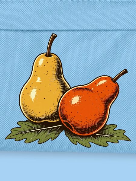 Birnen und Herbstblätter