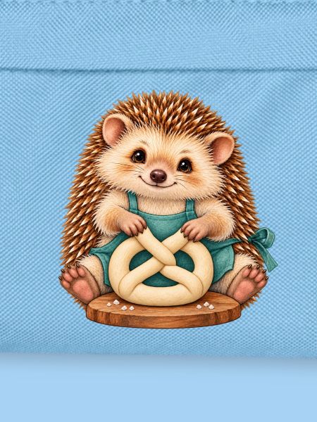 Igel formt eine Brezel