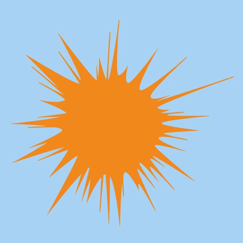 | flash | d’explosion | orange soleil Vectorgraphique