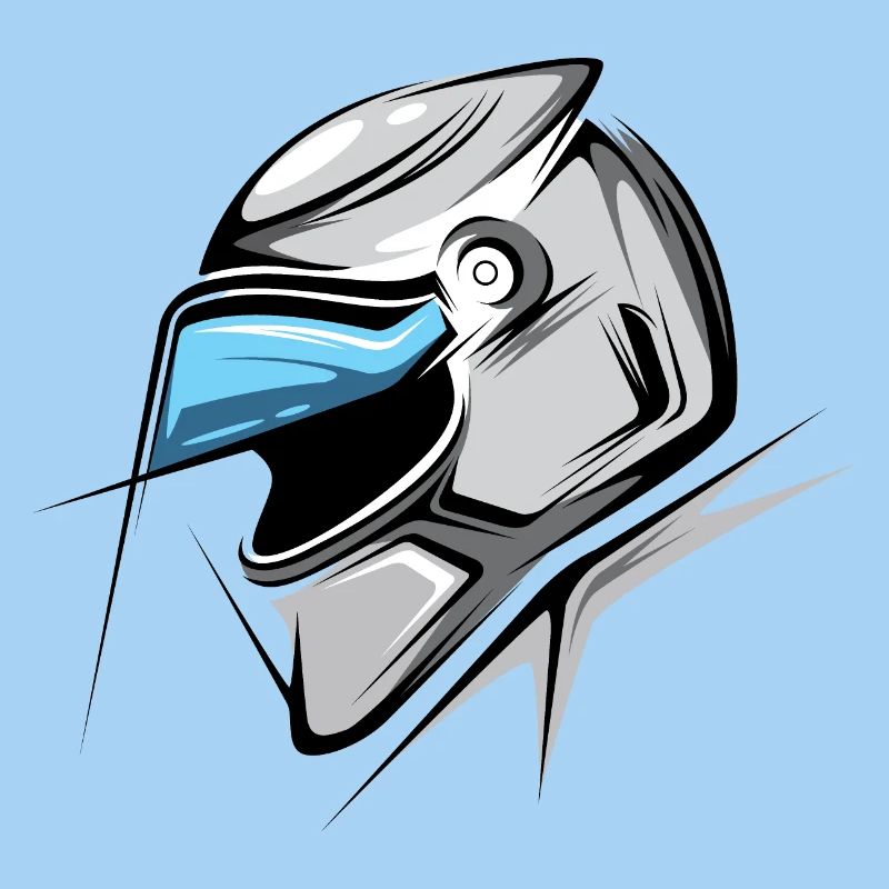 Formule Illustration Casque Graphique Voitures de course