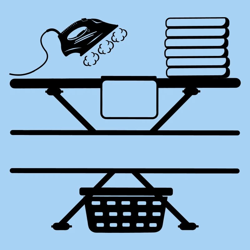 Dampfbügeleisen Paste und Textbanner