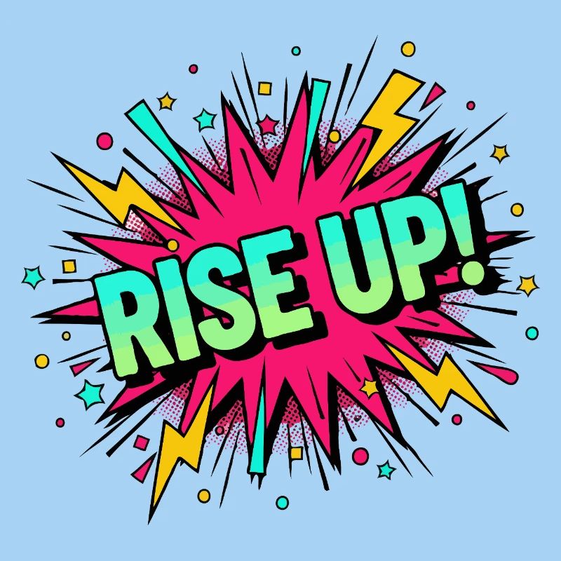 Rise Up Burst Bold Comic