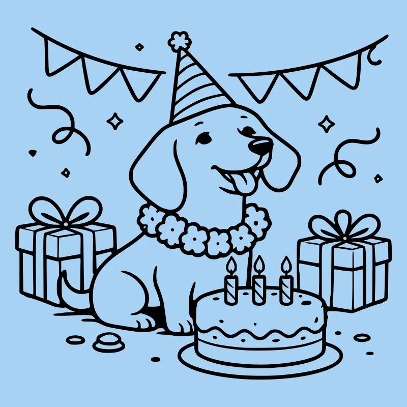 Geburtstag Dackel Torte Kinder 