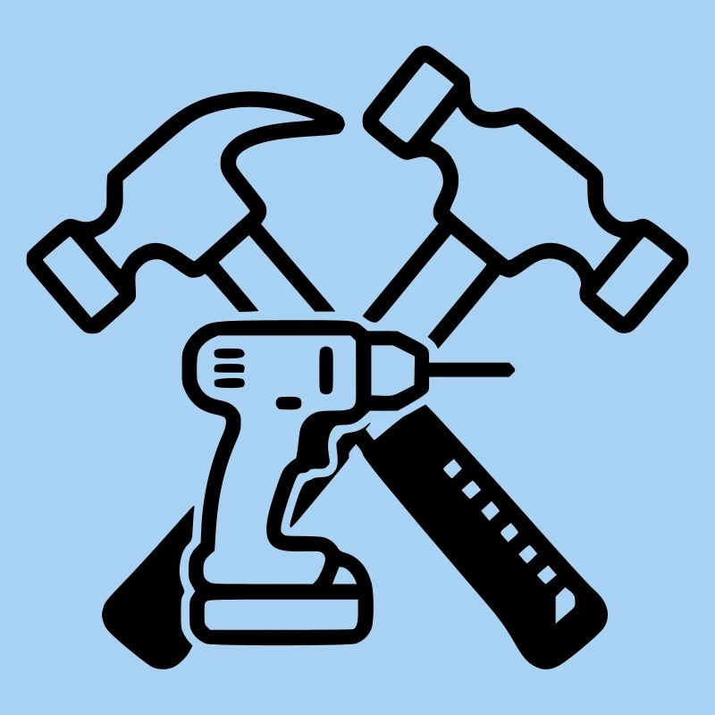 Tool Hammers Drills Outline