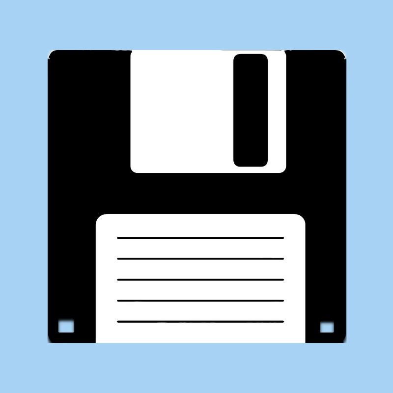 Floppy Floppy Disk Old School Retro Computer Design