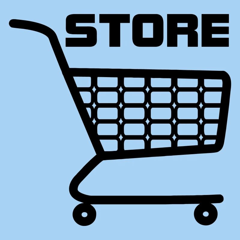Warenkorb mit Text STORE