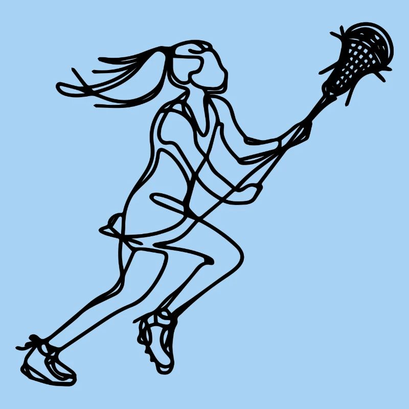 Lacrosse Mädchen