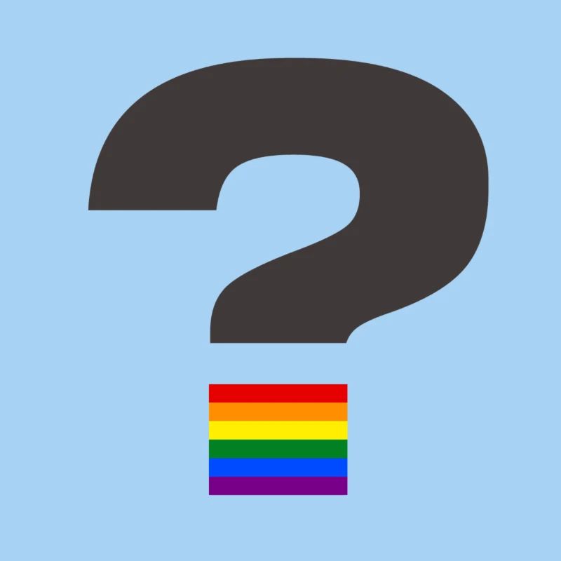 Pride Question Mark Graphic