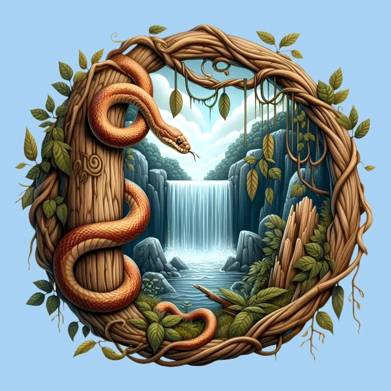 File d’attente devant la cascade