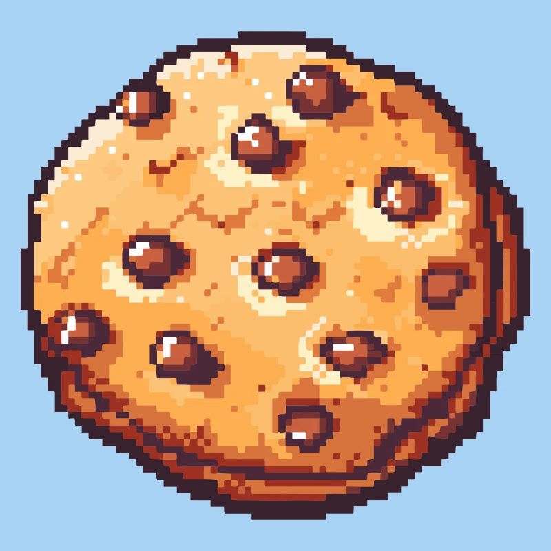 Cookie Pixel Cookie Art Rétro