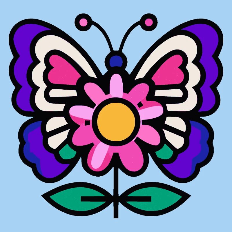 Papillon sur fleur
