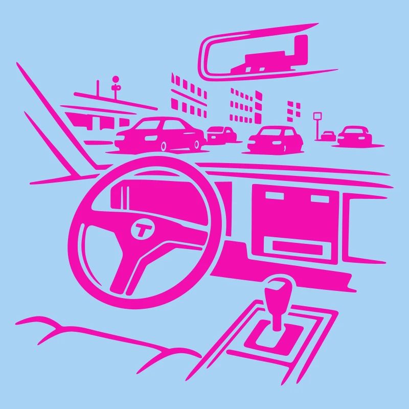 Neon Car Cockpit