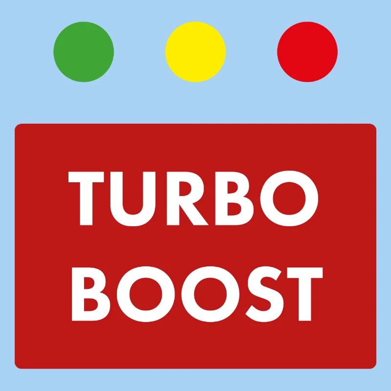 Texte rétro du turbo boost