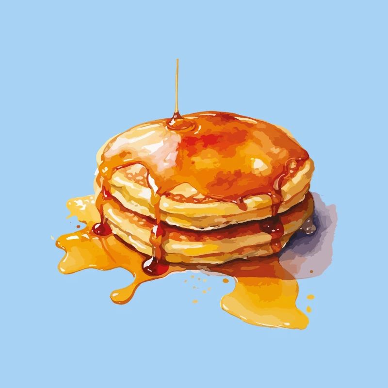 Syrup Pancake Stack