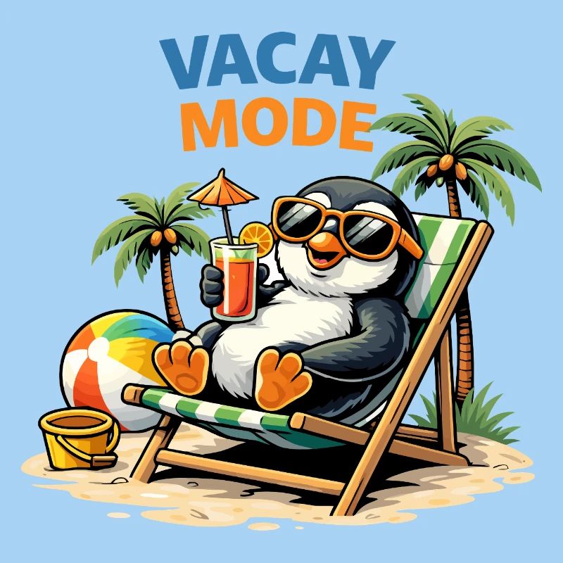 Vacay Mode Penguin Beach