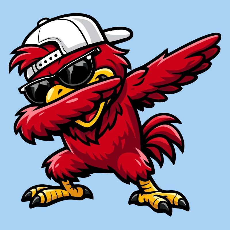 Dabbing Cardinal