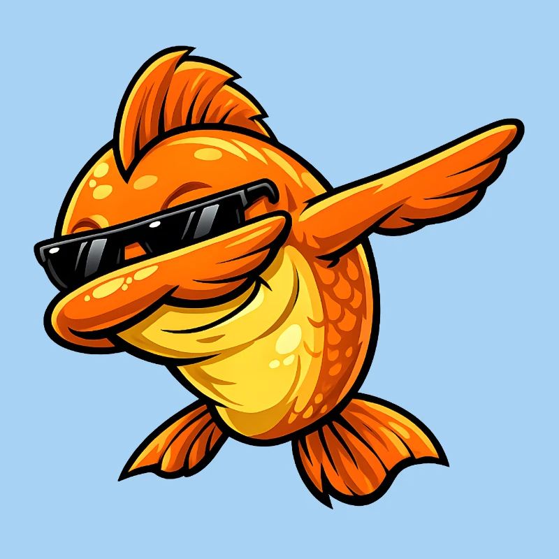 Dabbing Goldfish
