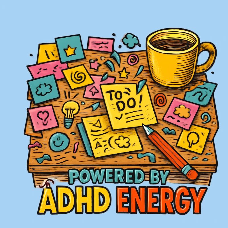 ADHD Energy Creative Desk