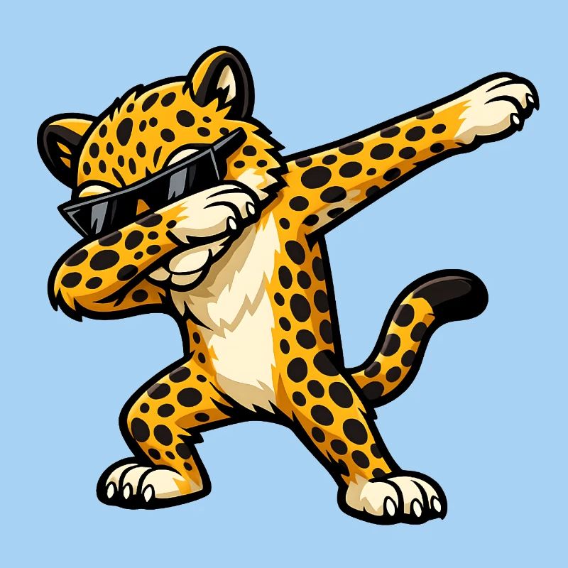 Tappage du design du léopard guépard Gepard