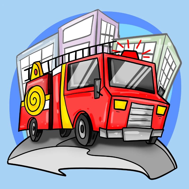 Fire brigade fire engine