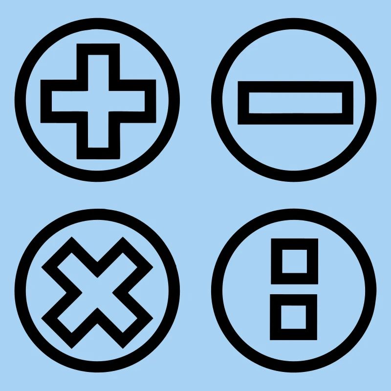 Logo mit vier Emblemen berechnen Schattenbild