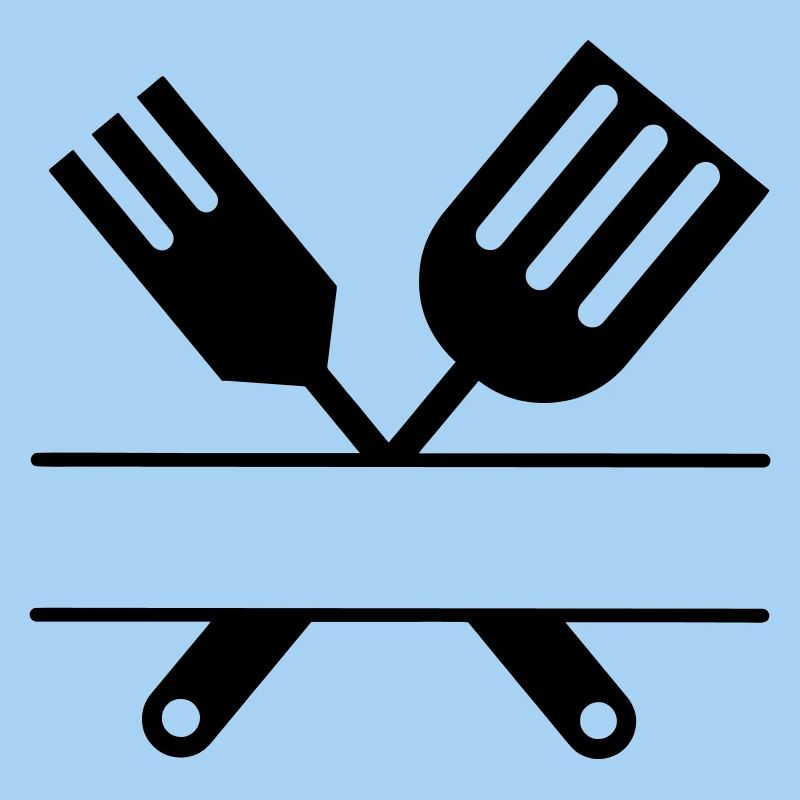 Grill-Emblem Besteck Monogramm