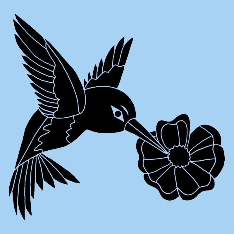 Schwarzer Vogel auf Nahrungssuche