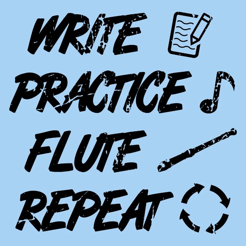 Practice writing Repeat flute