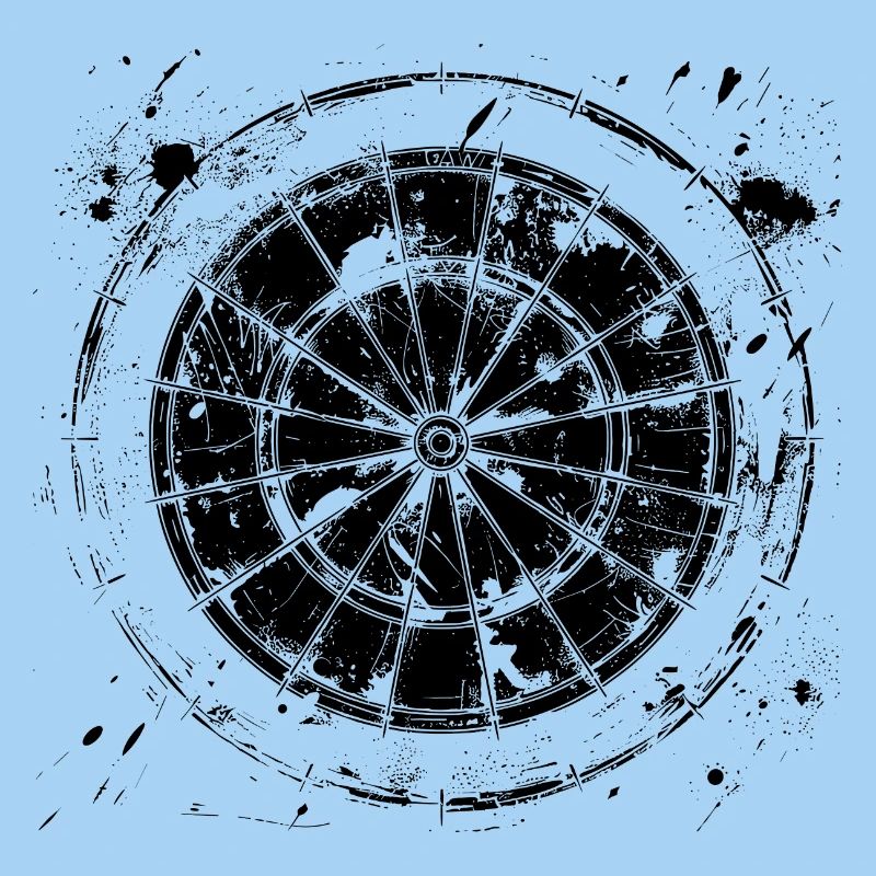 Dessin de jeu de fléchettes