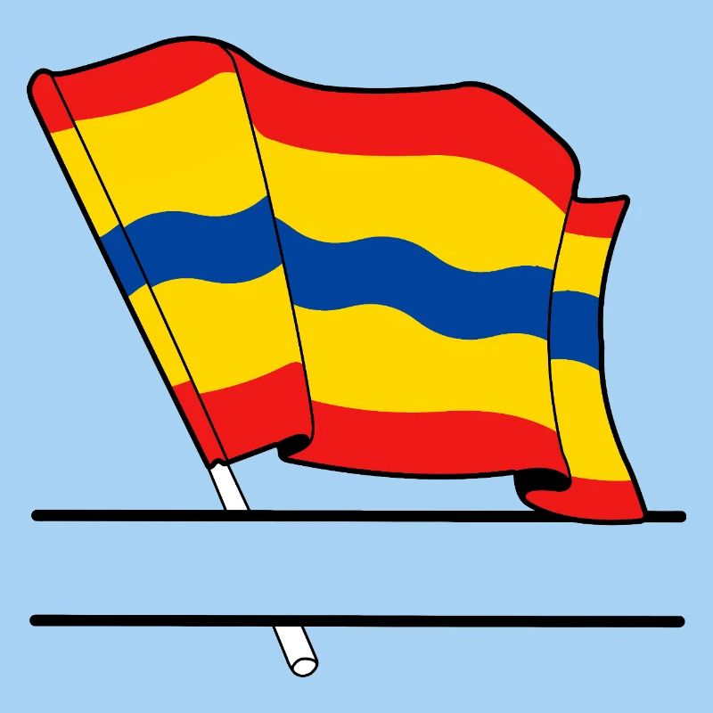 Flag Overijssel text banner