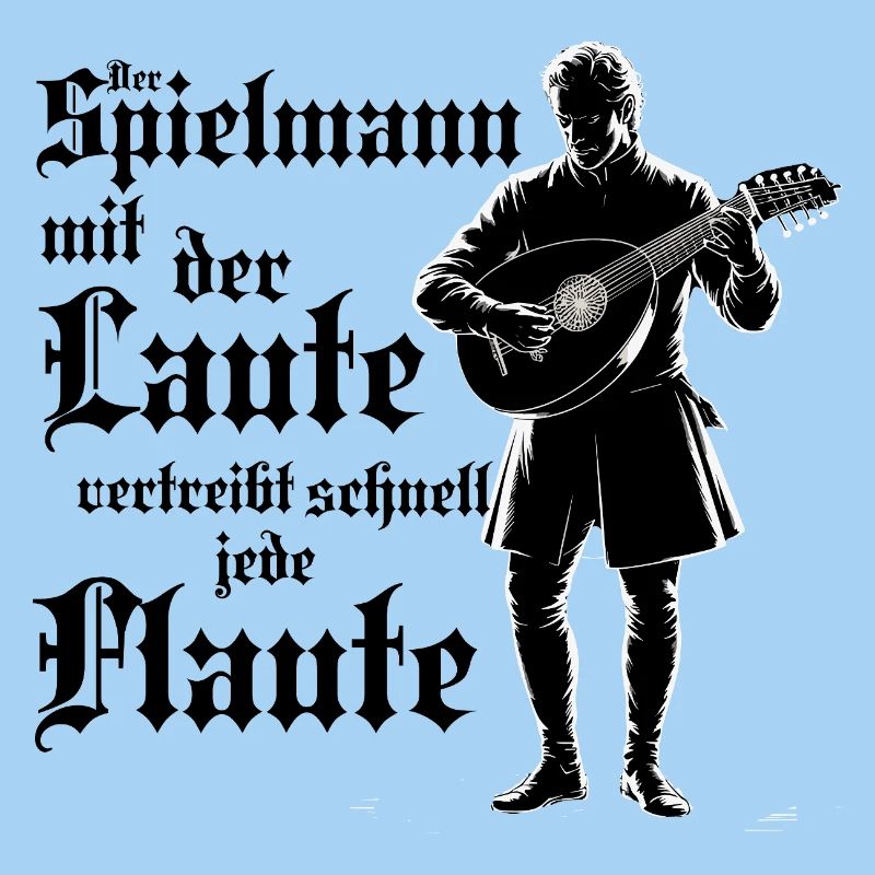 Spielmann mit Laute