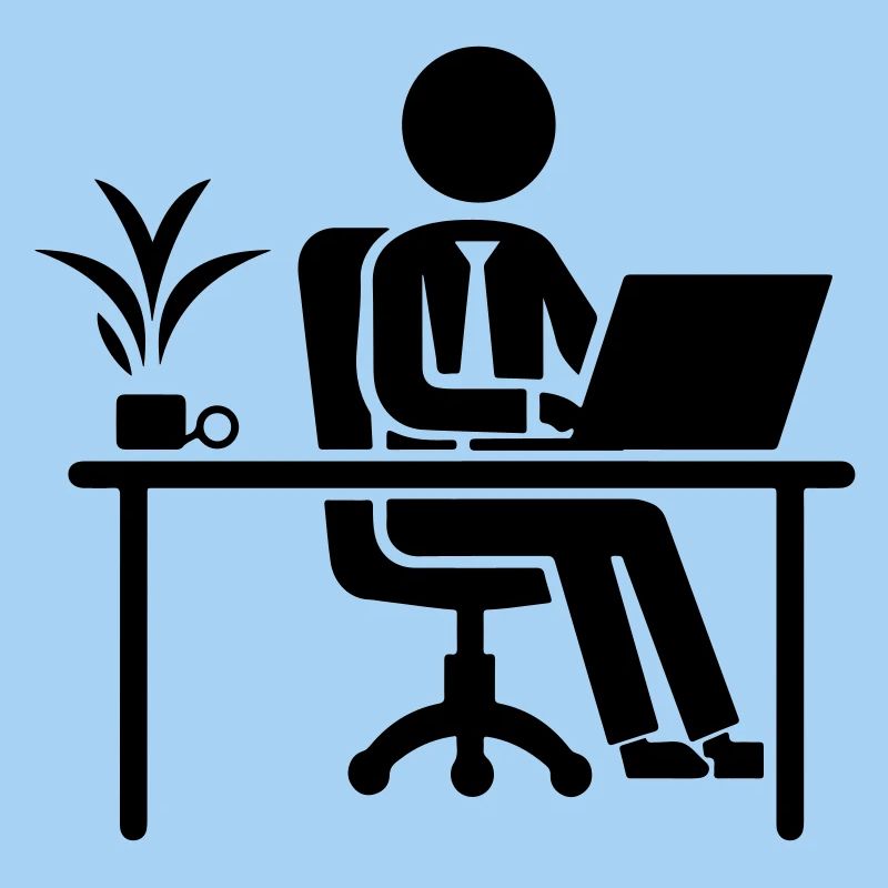 Worker Computer Job Desk
