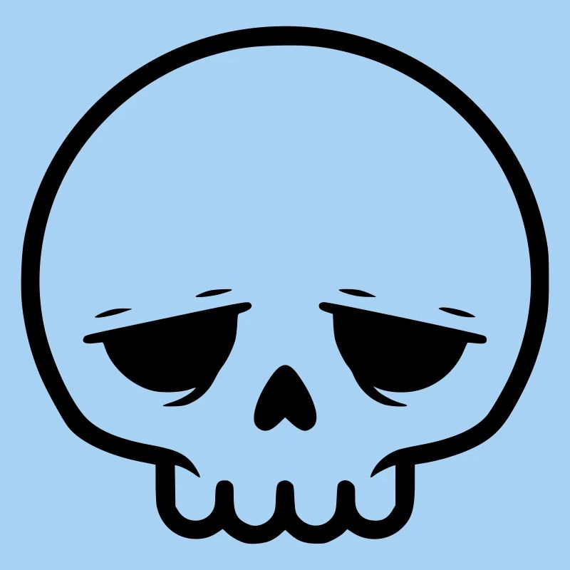 Crâne triste | Emo & Goth Design