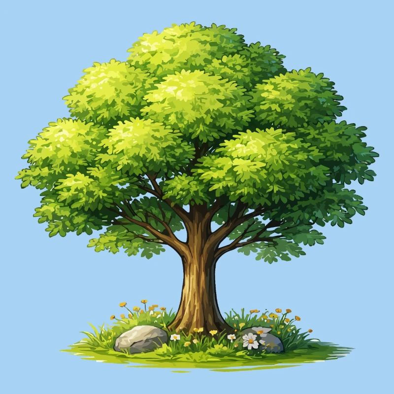 Baum im Sonnenlicht 