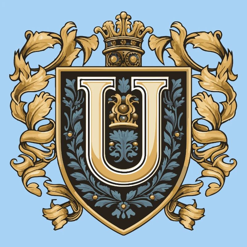 U Buchstabe Name Krone