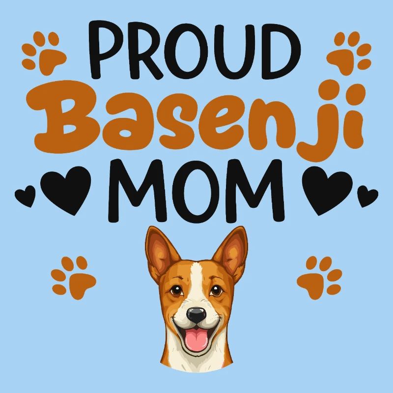 Stolze Barkless Dog Mutter, Basenji