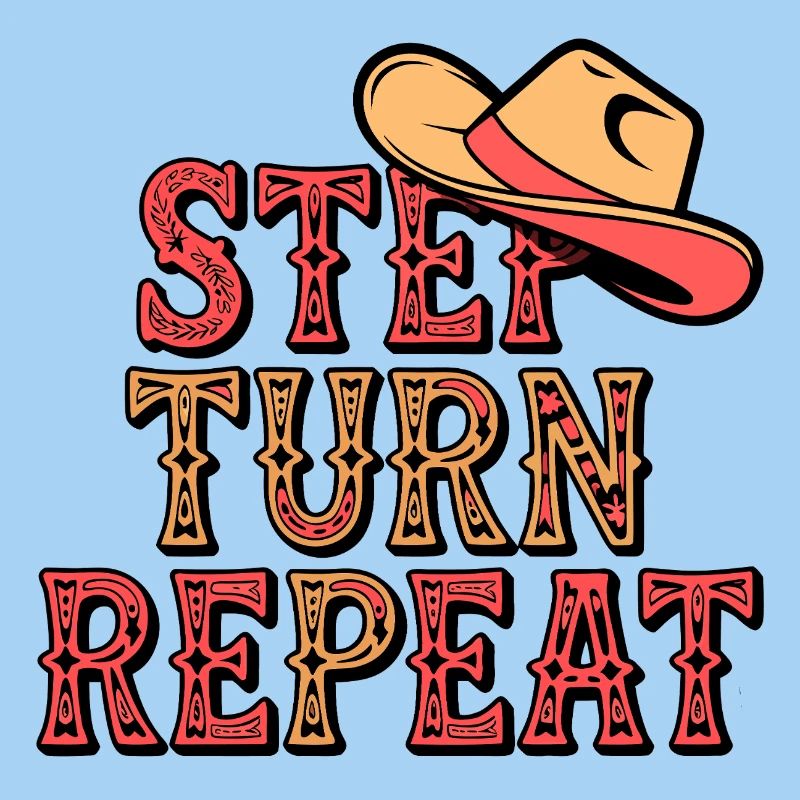 Line Dance Step Turn Repeat