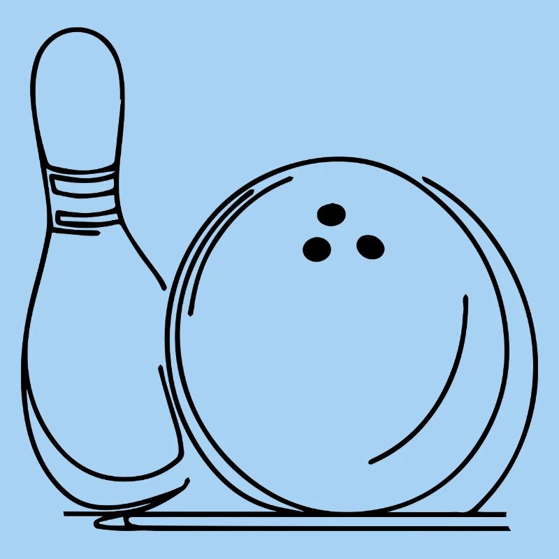 Boule et quille de bowling