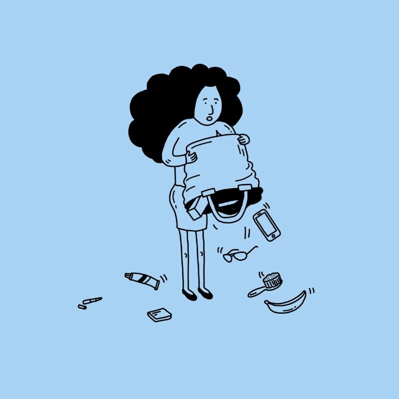 empty her bag