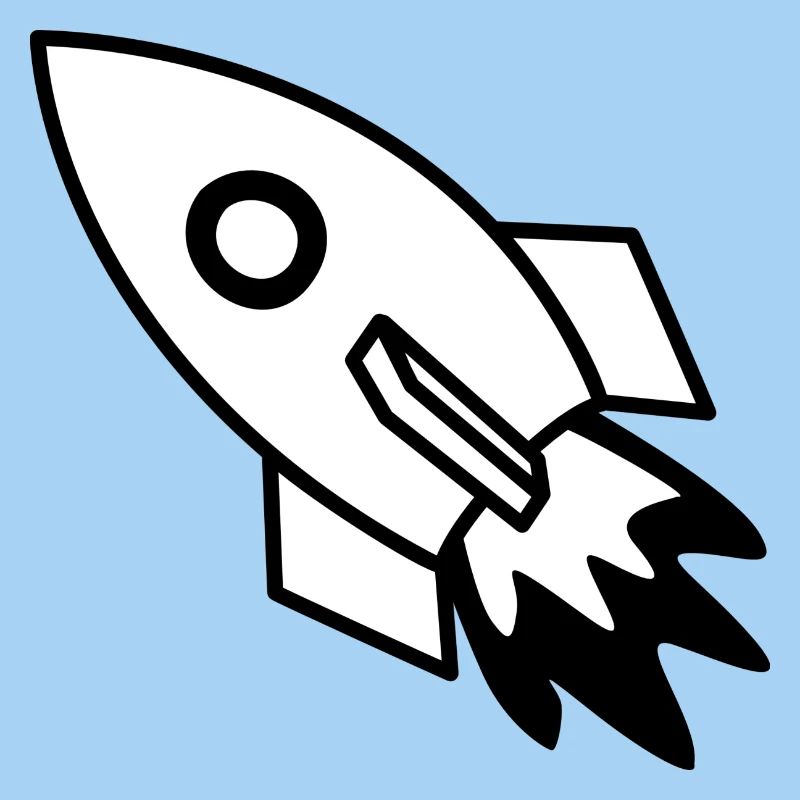 Rakete schwarz