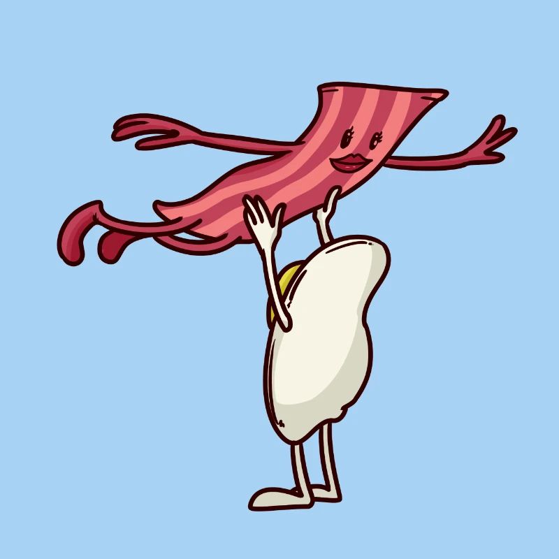 Bacon et la danse oeuf