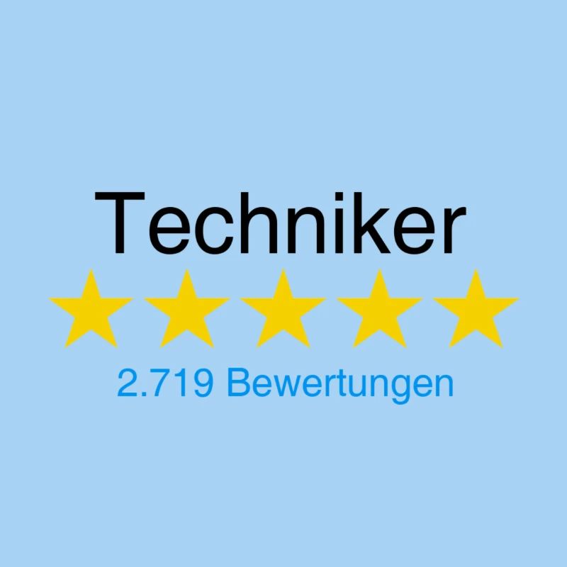 Techniker mit Bewertung