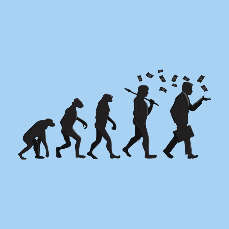 Evolution - Kapitalist - Geschenk