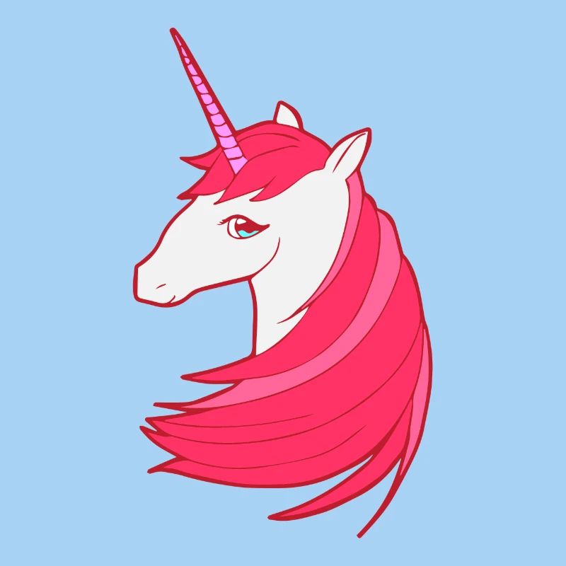 Das rote letzte Einhorn