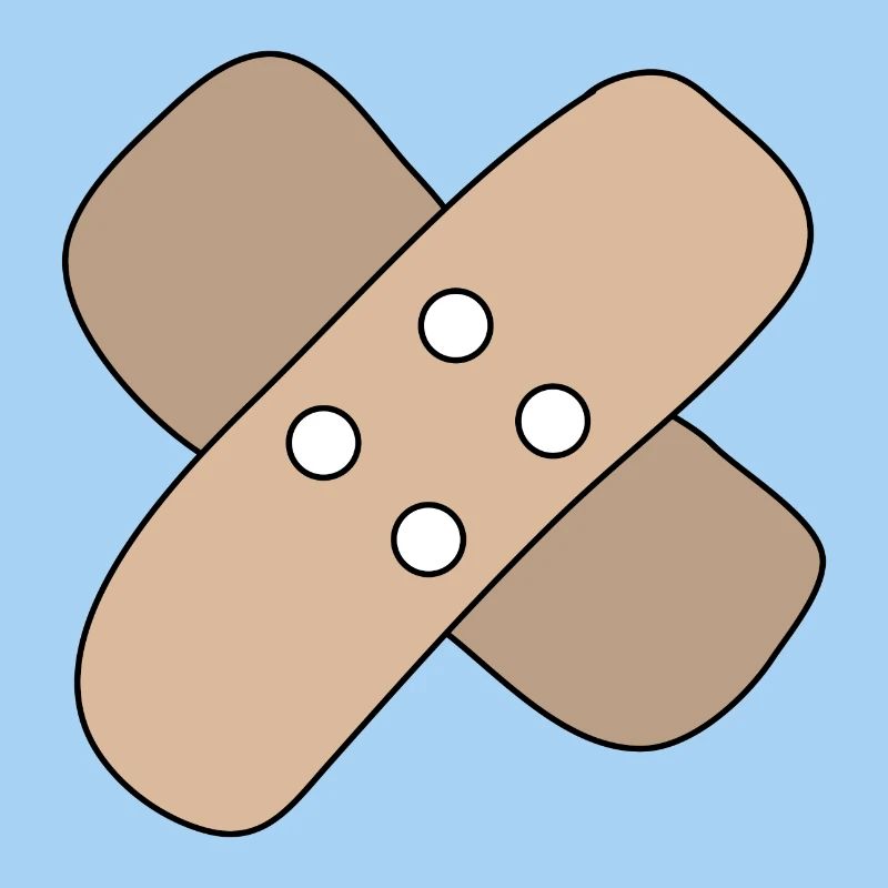 Patch, blessure, blessure, guérison, idée cadeau