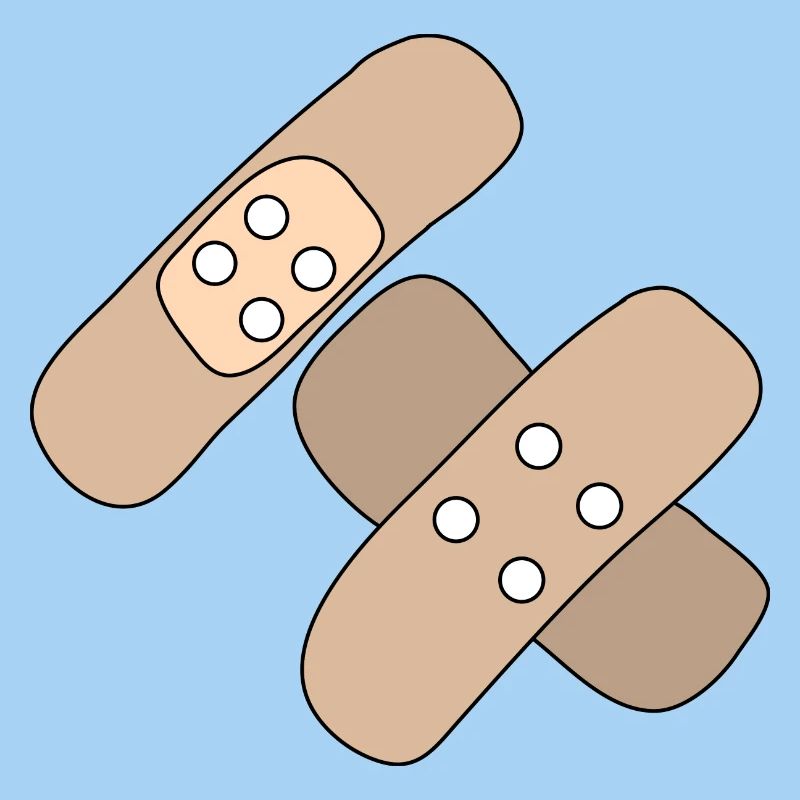 Patch, blessure, blessure, guérison, idée cadeau